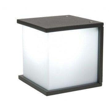 Lutec CUBE outdoor wall light anthracite, 1-light source