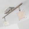 Kiruna Ceiling Light LED chrome, matt nickel, 2-light sources