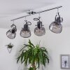 LULEA Ceiling Light chrome, 4-light sources