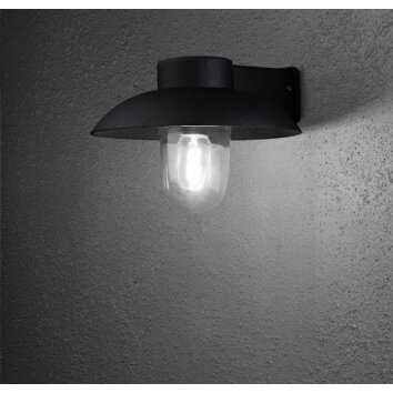 Konstsmide Mani wall light black, 1-light source