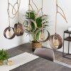 VAIAMONTE Pendant Light brown, bronze, grey, 4-light sources
