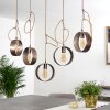 VAIAMONTE Pendant Light brown, bronze, grey, 4-light sources