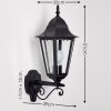 Hongkong outdoor wall light black, 1-light source