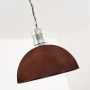 KINZUA Pendant Light rust-coloured, silver, 1-light source