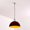 KINZUA Pendant Light rust-coloured, silver, 1-light source