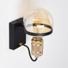 Okudari Wall Light black-gold, 1-light source