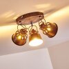 Ceiling Light Safari rust-coloured, 3-light sources