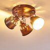 Ceiling Light Safari rust-coloured, 3-light sources