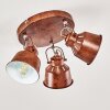 Ceiling Light Safari rust-coloured, 3-light sources