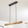 WINTERTHUR Pendant Light LED Light wood, black, 1-light source