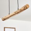 WINTERTHUR Pendant Light LED Light wood, black, 1-light source