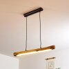 WINTERTHUR Pendant Light LED Light wood, black, 1-light source