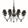 Ideal Lux BLANCHE Chandelier black, 8-light sources