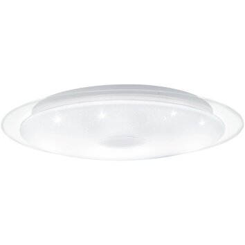 EGLO LANCIANO Ceiling Light LED transparent, clear, white, 1-light source, Remote control