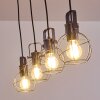 Sundsvall Pendant Light brown, black, 4-light sources