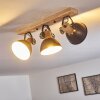 Ceiling Light Orny anthracite, Light wood, 3-light sources