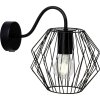 Brilliant NORIS wall spotlight black, 1-light source