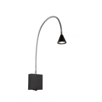 Lucide BUDDY wall light LED black, 1-light source