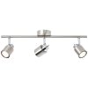 Brilliant ANDRES Ceiling light chrome, matt nickel, 3-light sources