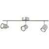 Brilliant ANDRES Ceiling light chrome, matt nickel, 3-light sources