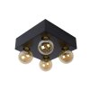 Lucide SURTUS Ceiling Light black, 4-light sources