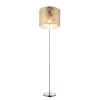 Globo floor lamp matt nickel, 1-light source