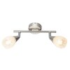 Globo KRISTALL Ceiling light matt nickel, 2-light sources