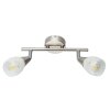 Globo KRISTALL Ceiling light matt nickel, 2-light sources