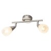 Globo KRISTALL Ceiling light matt nickel, 2-light sources