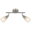 Globo KRISTALL Ceiling light matt nickel, 2-light sources