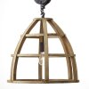 Brilliant MATRIX WOOD Pendant Light black, 1-light source