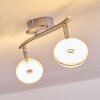 Donot Ceiling Light LED matt nickel, 2-light sources