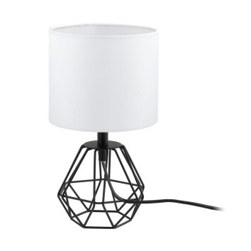 Eglo CARLTON 2 table lamp black, 1-light source