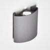 ABAIANG Outdoor Wall Light LED grey, 1-light source
