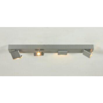 Bopp Elle spotlight beam LED aluminium, 4-light sources