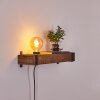 MONTGOMERY Wall Light Dark wood, black, 1-light source