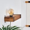 MONTGOMERY Wall Light Dark wood, black, 1-light source