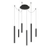 Pendant Light Lucide LORENZ LED black, 6-light sources