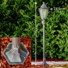Lignac outdoor Floor Lamp black, silver, 1-light source, Motion sensor