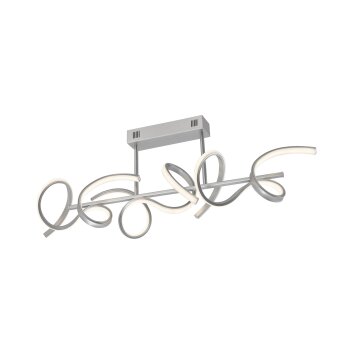 Leuchten Direkt CURLS Ceiling Light LED silver, 3-light sources