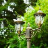 Ribadeo Lamp Post black-gold, 2-light sources