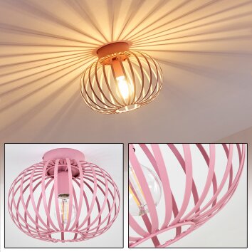 MATTMAR Ceiling Light pink, 1-light source