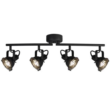 Brilliant JESPER ceiling spotlight LED black, 4-light sources