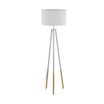 Eglo BIDFORD Floor Lamp brown, white, 1-light source