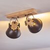 Ceiling Light Orny anthracite, Light wood, 2-light sources