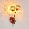 VIRGA Wall Light rust-coloured, 2-light sources