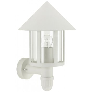 Albert 1825 outdoor wall light white, 1-light source, Motion sensor
