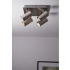 Trio 8024 ceiling light stainless steel, matt nickel, 4-light sources