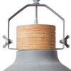 Brilliant Emma Pendant Light grey, 1-light source