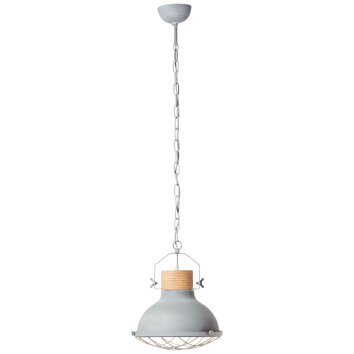 Brilliant Emma Pendant Light grey, 1-light source
